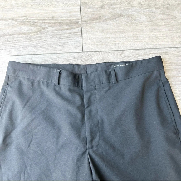 Club Monaco Wool Blend Straight Leg Trouser Smart Pants Made in Canada - Picture 6 of 13